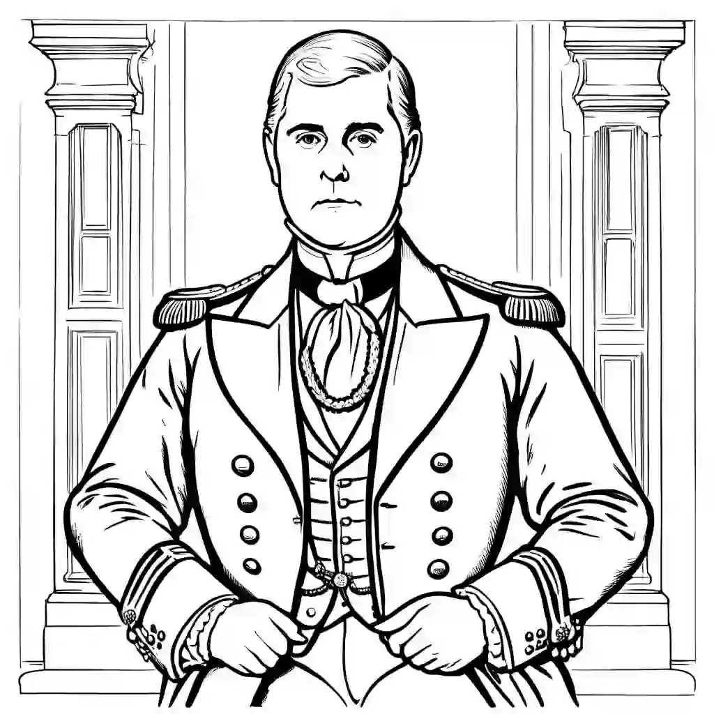 The Grand Old Duke of York coloring pages
